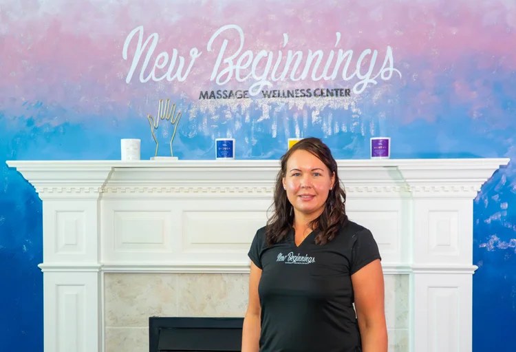 Portrait of Amber Zook, LMT at New Beginnings Massage Wellness Center in Wyomissing, PA