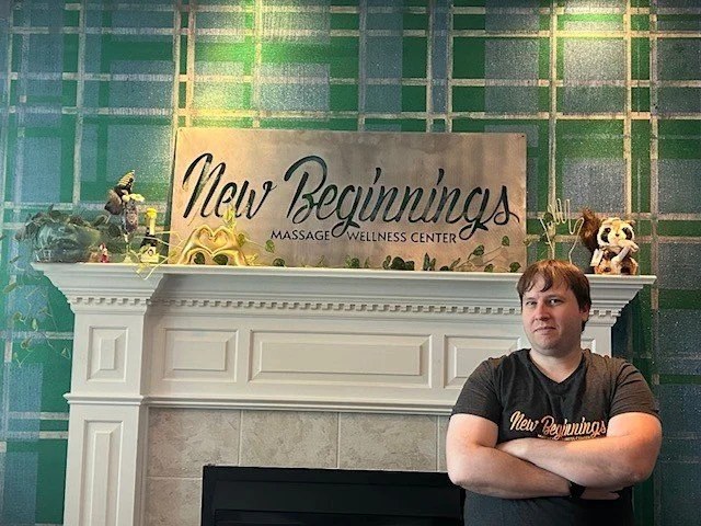 Portrait of Dustin Meckley, LMT MSG012825 at New Beginnings Massage Wellness Center in Wyomissing, PA