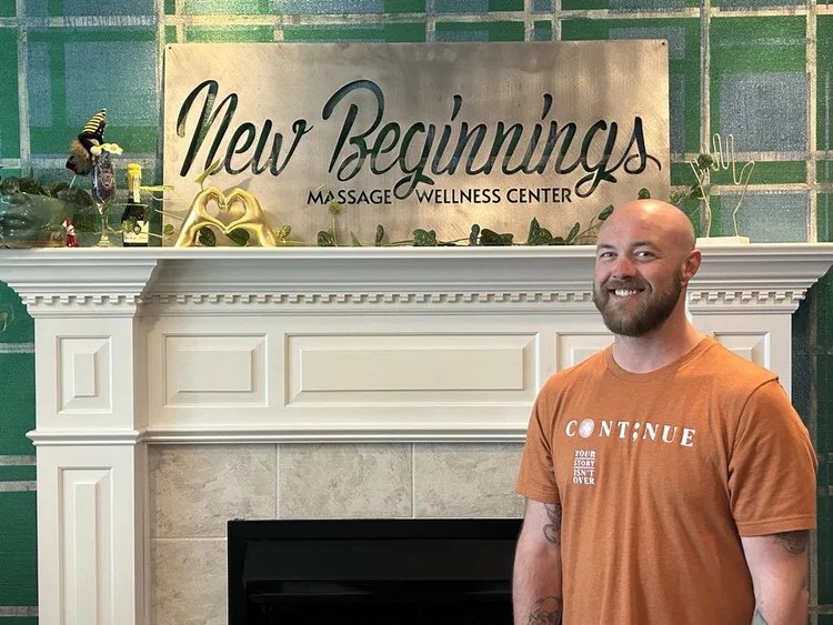 Portrait of Travis Anderson, Massage Therapist at New Beginnings Massage Wellness Center in Wyomissing, PA