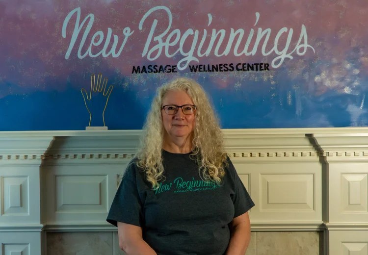 Portrait of Staci Keen, LMT, Certified Esthetician at New Beginnings Massage Wellness Center in Wyomissing, PA