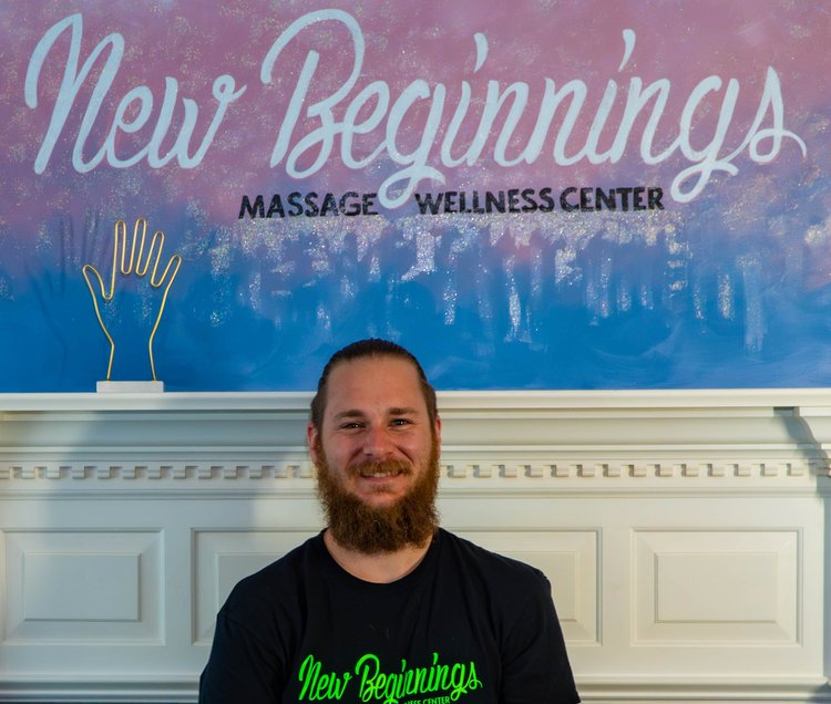 Portrait of Eric Carley, LMT, BS Health & Exercise Science at New Beginnings Massage Wellness Center in Wyomissing, PA